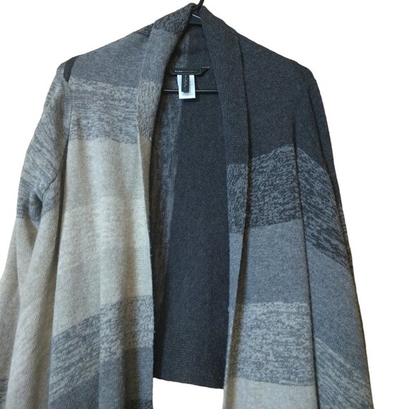 BCBG MAXAZRIA Women's XS 100% Wool Open Front Long Sleeve Cardigan - Picture 2 of 5